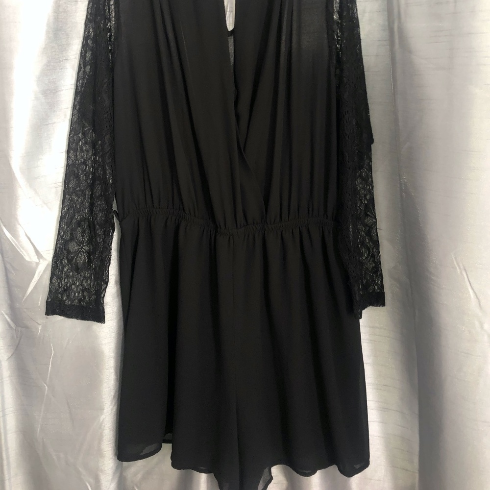 2X Forever 21 Black Romper